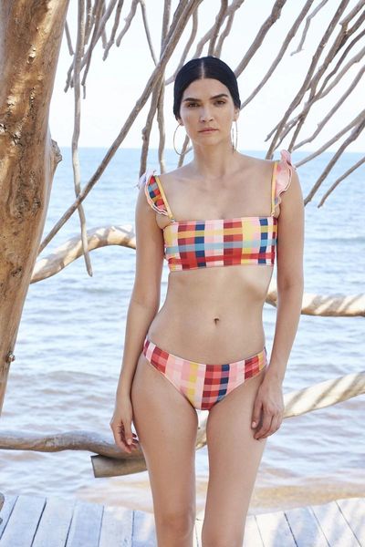 the summer 2021 women's print flappy bikini, high-waisted tripod, backless, two-piece beach suit suits
the summer 2021 women's print flappy bikini, high-waisted tripod, backless, two-piece beach suit suits