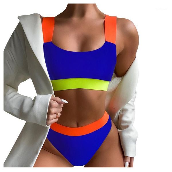 women's swimwear bikini 2021 solid swimsuit patchwork color set beachwear split push up, White;black
women's swimwear bikini 2021 solid swimsuit patchwork color set beachwear split push up, White;black