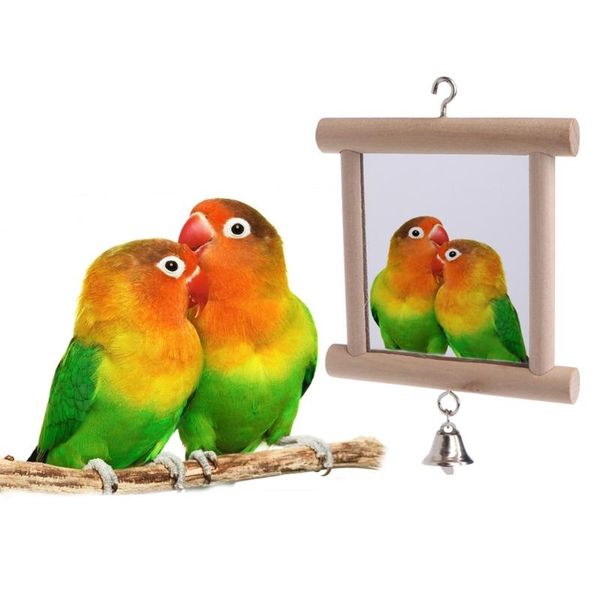 other bird supplies wood pet parrots birds toy with bell double side mirror hang on cage swing play
other bird supplies wood pet parrots birds toy with bell double side mirror hang on cage swing play