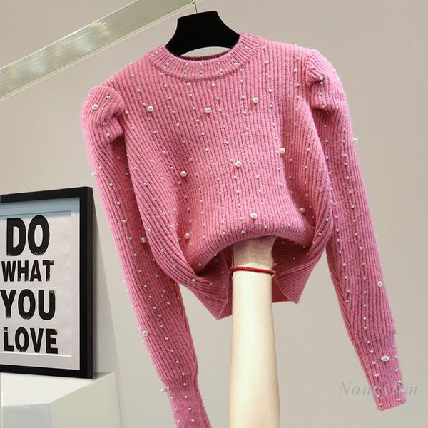 women's sweaters beaded sweater women fashion high waist short jumper 2021 autumn and winter korean style slimming solid color puff sle, White;black
women's sweaters beaded sweater women fashion high waist short jumper 2021 autumn and winter korean style slimming solid color puff sle, White;black