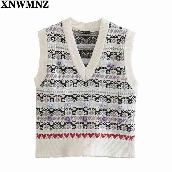 women's sweater knitted vest female v-neck jacquard art retro loose casual shirt spring autumn sleeveless pullover 210520, Black;white
women's sweater knitted vest female v-neck jacquard art retro loose casual shirt spring autumn sleeveless pullover 210520, Black;white