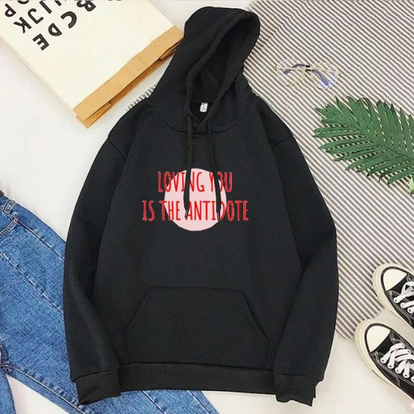 loving you is the antidote sweatshirt letter pullovers pink hoodie love clothes women kawaii 2021 women's hoodies & sweatshirts, Black
loving you is the antidote sweatshirt letter pullovers pink hoodie love clothes women kawaii 2021 women's hoodies & sweatshirts, Black