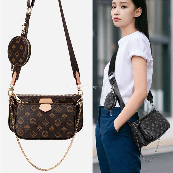 classic brand 3 pcs set favorite bags multi pochette accessories women crossbody purse messenger handbags flowers designers shoulder lady le
classic brand 3 pcs set favorite bags multi pochette accessories women crossbody purse messenger handbags flowers designers shoulder lady le