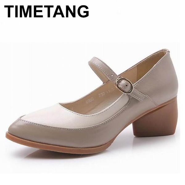 fashion spring thick heels women pumps genuine leather women's shoes woman high casual plus size dress, Black
fashion spring thick heels women pumps genuine leather women's shoes woman high casual plus size dress, Black