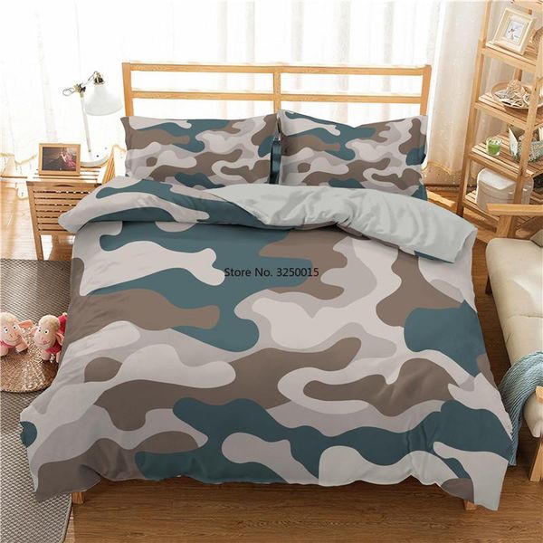 bedding sets luxury 3d camouflage printed soft polyester duvet cover set 2/3pcs king quilt bedclothes for home
bedding sets luxury 3d camouflage printed soft polyester duvet cover set 2/3pcs king quilt bedclothes for home