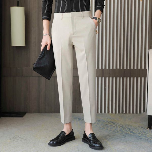 korean business dress pants men ankle length office social work suit pants spring casual slim fit formal wedding trousers 210527, White;black
korean business dress pants men ankle length office social work suit pants spring casual slim fit formal wedding trousers 210527, White;black