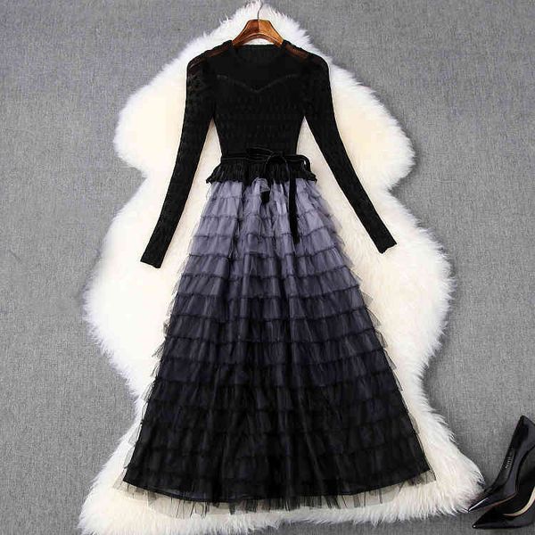 casual dresses spring summer black / red gradient color long sleeve round neck tulle panelled belted mid-calf dress fashion ld11t10512 8srb, Black;gray
casual dresses spring summer black / red gradient color long sleeve round neck tulle panelled belted mid-calf dress fashion ld11t10512 8srb, Black;gray