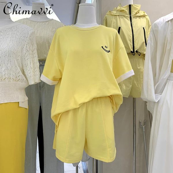 women's tracksuits candy color casual youth girly 2-piece set 2021 summer harajuku style loose-fitting t-shirt +versatile sports shorts, Gray
women's tracksuits candy color casual youth girly 2-piece set 2021 summer harajuku style loose-fitting t-shirt +versatile sports shorts, Gray