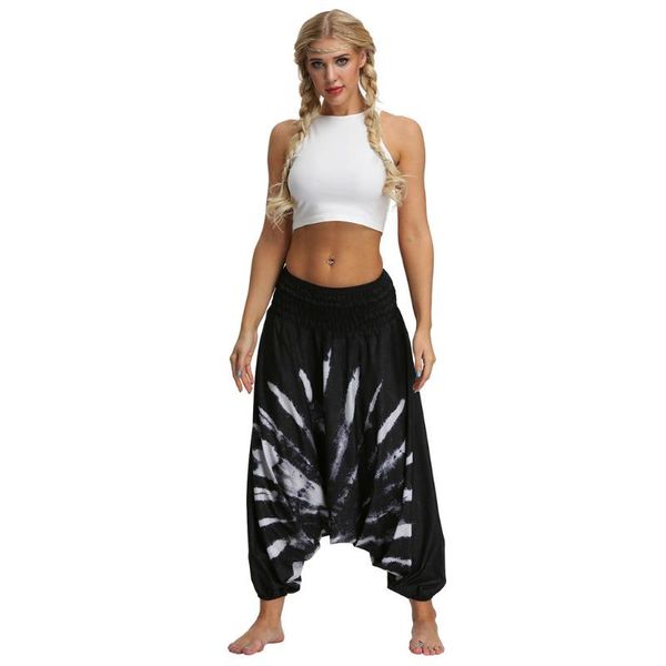 high waist sport leggings women casual loose trousers baggy boho jumpsuit pants squat proof women's, Black
high waist sport leggings women casual loose trousers baggy boho jumpsuit pants squat proof women's, Black