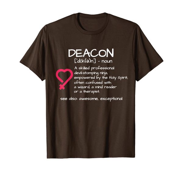 funny deacon definition religious gift t-shirt, White;black 
funny deacon definition religious gift t-shirt, White;black
