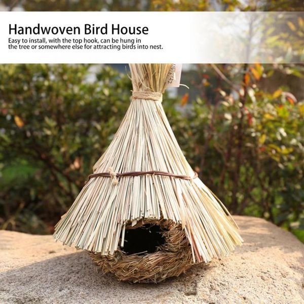 natural bird nest handwoven hanging parrot roosting house for home garden decorations cages
natural bird nest handwoven hanging parrot roosting house for home garden decorations cages