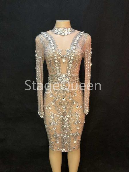 casual dresses women stage net yarn dress big glass sparkling crystal nightclub party dancer singer wear performance dance costumes, Black;gray
casual dresses women stage net yarn dress big glass sparkling crystal nightclub party dancer singer wear performance dance costumes, Black;gray