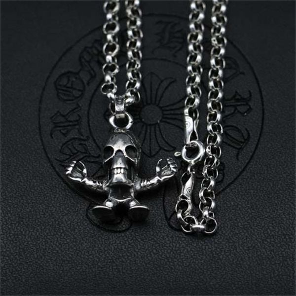 ch replica sterling sier 3d skull pendant pendant men's and women's fashion hip-hop youth long jewelry thai sier necklace, Silver
ch replica sterling sier 3d skull pendant pendant men's and women's fashion hip-hop youth long jewelry thai sier necklace, Silver