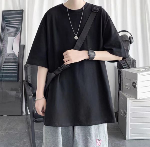 2021 hong kong style solid color t-shirt men's tide brand short-sleeved loose trend new product pure cotton half-sleeved wild men and w, White;black
2021 hong kong style solid color t-shirt men's tide brand short-sleeved loose trend new product pure cotton half-sleeved wild men and w, White;black