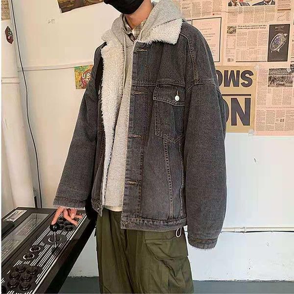 winter jean jackets outerwear warm denim coats men large size wool liner thicker men's, Black;brown
winter jean jackets outerwear warm denim coats men large size wool liner thicker men's, Black;brown