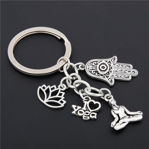 10pcsilver color i love yoga keychain hamsa hand charms ohm symbol keyring lotus jewelry om handbag jewelry e1658/e1694, Silver
10pcsilver color i love yoga keychain hamsa hand charms ohm symbol keyring lotus jewelry om handbag jewelry e1658/e1694, Silver