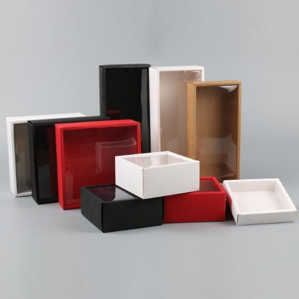 gift wrap 120pcs kraft cardboard box packaging with lid paper jewelry packing case clear pvc window lin4475
gift wrap 120pcs kraft cardboard box packaging with lid paper jewelry packing case clear pvc window lin4475