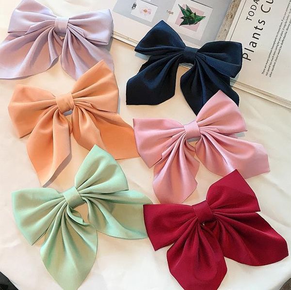 women accessories bow hairpins headdress solid color ponytail clips satin fabric duckbill clip 13 colors optional hair accessories bt6625, Slivery;white
women accessories bow hairpins headdress solid color ponytail clips satin fabric duckbill clip 13 colors optional hair accessories bt6625, Slivery;white