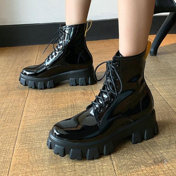 boots fashion lace up women 2021 genuine leather chunky high heels female shoes woman est office lady basic ankle, Black
boots fashion lace up women 2021 genuine leather chunky high heels female shoes woman est office lady basic ankle, Black