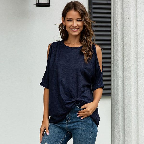 women's t-shirt women off shoulder o-neck summer half sleeve casual loose tie up lady korean clothes elegant tee female, White
women's t-shirt women off shoulder o-neck summer half sleeve casual loose tie up lady korean clothes elegant tee female, White
