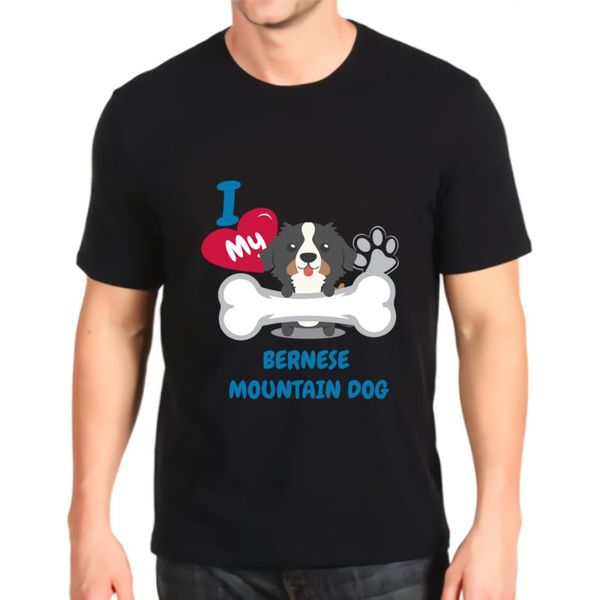 men's t-shirts tshirt fashion printed bernese mountain dog tees mens loose customization, White;black
men's t-shirts tshirt fashion printed bernese mountain dog tees mens loose customization, White;black