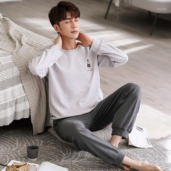 men pajamas set polyester nightwear long sleeved sleepwear lounge autumn and winter sleep clothing simple casual nighties suit men's, Black;brown
men pajamas set polyester nightwear long sleeved sleepwear lounge autumn and winter sleep clothing simple casual nighties suit men's, Black;brown