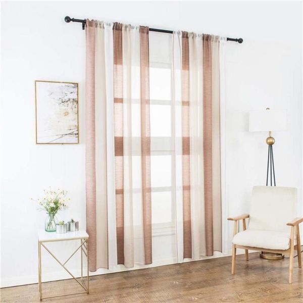 curtain & drapes multicolor striped voile minimalist modern tulle sheer yarn for bedroom window decor - 100x200cm (blue)
curtain & drapes multicolor striped voile minimalist modern tulle sheer yarn for bedroom window decor - 100x200cm (blue)