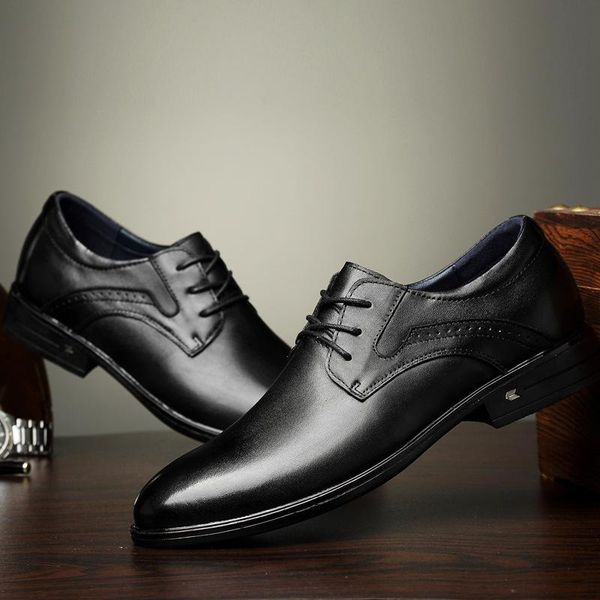 dress shoes suit increased in male head layer cowhide leather men leisure man spring and summer, Black
dress shoes suit increased in male head layer cowhide leather men leisure man spring and summer, Black