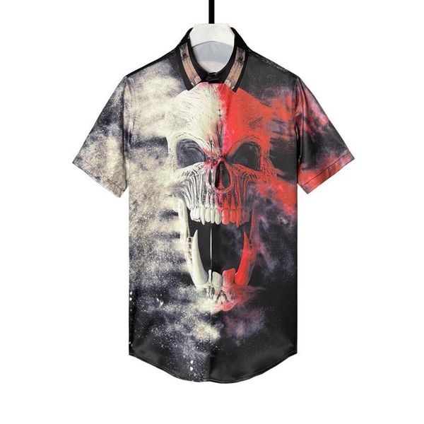 men's casual shirts arrival fashion short sleeve printed men single breasted summer plus size l xl 2xl 3xl 4xl, White;black
men's casual shirts arrival fashion short sleeve printed men single breasted summer plus size l xl 2xl 3xl 4xl, White;black