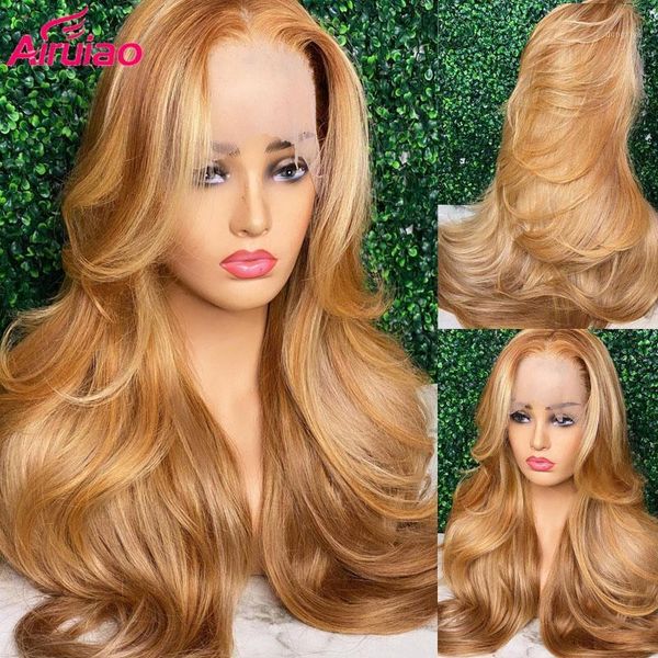 honey blonde colored highlight human hair lace wig brazilian hd transparent wavy frontal wigs for women full ombre remy1, Black;brown
honey blonde colored highlight human hair lace wig brazilian hd transparent wavy frontal wigs for women full ombre remy1, Black;brown
