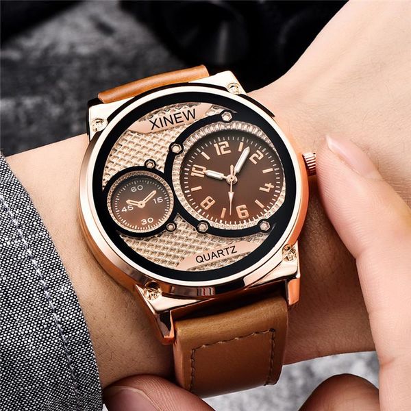 wristwatches xi watch men luxury dual movt men's leather quarz analog digital sport wrist watches waterproof 5bar clock erkek kol saat, Slivery;brown
wristwatches xi watch men luxury dual movt men's leather quarz analog digital sport wrist watches waterproof 5bar clock erkek kol saat, Slivery;brown