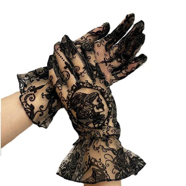 sports gloves skull jacquard black lace women sun protection short tulle stretchy halloween gothic lolita fashion accessories
sports gloves skull jacquard black lace women sun protection short tulle stretchy halloween gothic lolita fashion accessories