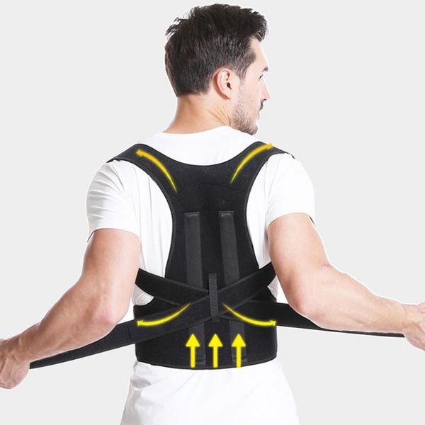 back support brace posture corrector for adults and children - upper straightener, Black;blue
back support brace posture corrector for adults and children - upper straightener, Black;blue
