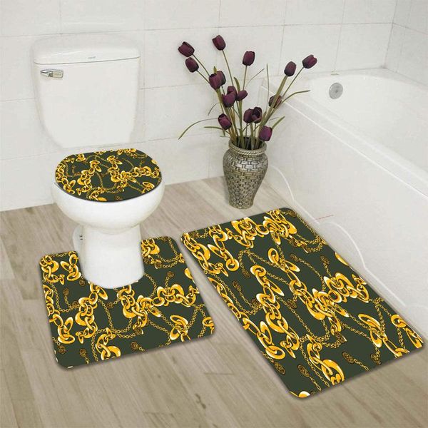 print 3pcs bathroom mat set flannel anti-slip kitchen bath carpet toliet rug golded chain floor mats washable accessory
print 3pcs bathroom mat set flannel anti-slip kitchen bath carpet toliet rug golded chain floor mats washable accessory