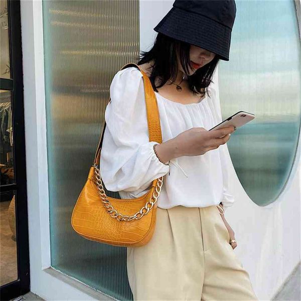 niche women's 2020 new crocodile pattern underarm korean versatile pu chain shoulder bag
niche women's 2020 new crocodile pattern underarm korean versatile pu chain shoulder bag
