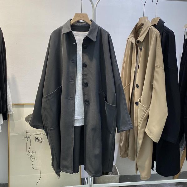 women's trench coats autumn work coat loose casual windbreaker temperament medium and long trendy western style clothes osmv, Tan;black
women's trench coats autumn work coat loose casual windbreaker temperament medium and long trendy western style clothes osmv, Tan;black