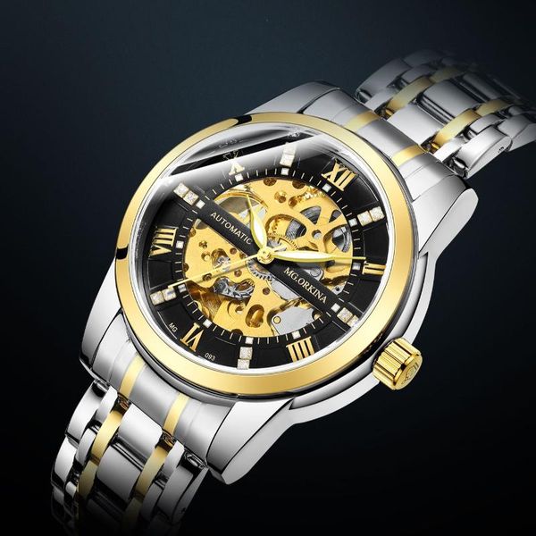 wristwatches automatic relogio masculino mg orkina brand 2021 skeleton hollow men's wrist watches luxury mechanical male clock, Slivery;brown
wristwatches automatic relogio masculino mg orkina brand 2021 skeleton hollow men's wrist watches luxury mechanical male clock, Slivery;brown