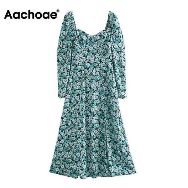 aachoae elegant floral dress women front split vintage midi dress long sleeve print boho dress autumn spring vestido de mujer 210413, Black;gray
aachoae elegant floral dress women front split vintage midi dress long sleeve print boho dress autumn spring vestido de mujer 210413, Black;gray