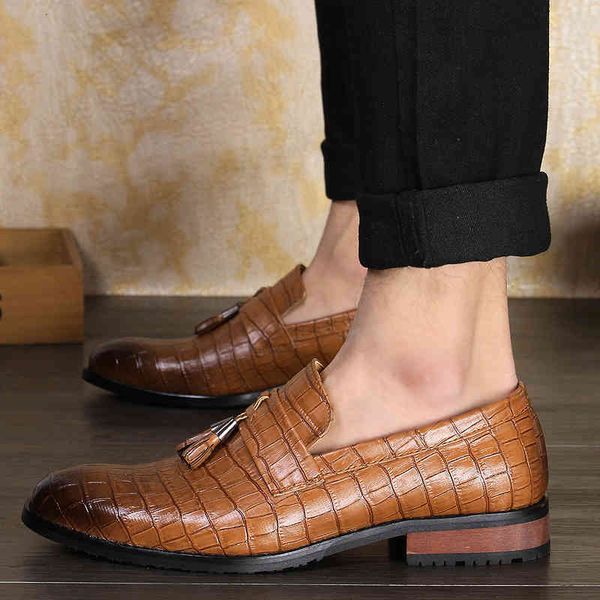 dress shoes spring autumn men formal wedding luxury business loafers pointy with tassels flats slip on, Black
dress shoes spring autumn men formal wedding luxury business loafers pointy with tassels flats slip on, Black