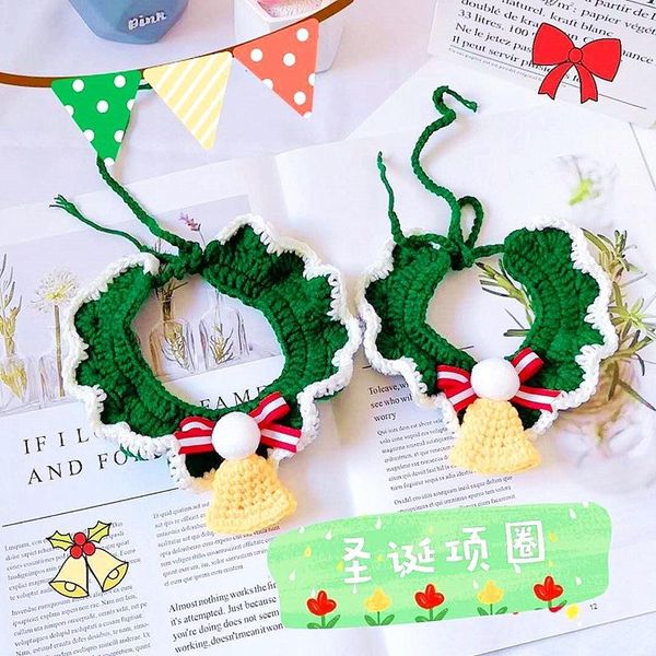cat collars & leads 2021 christmas holiday pet dog hand-knitted collar bow tie adjustable neck strap grooming accessories product
cat collars & leads 2021 christmas holiday pet dog hand-knitted collar bow tie adjustable neck strap grooming accessories product