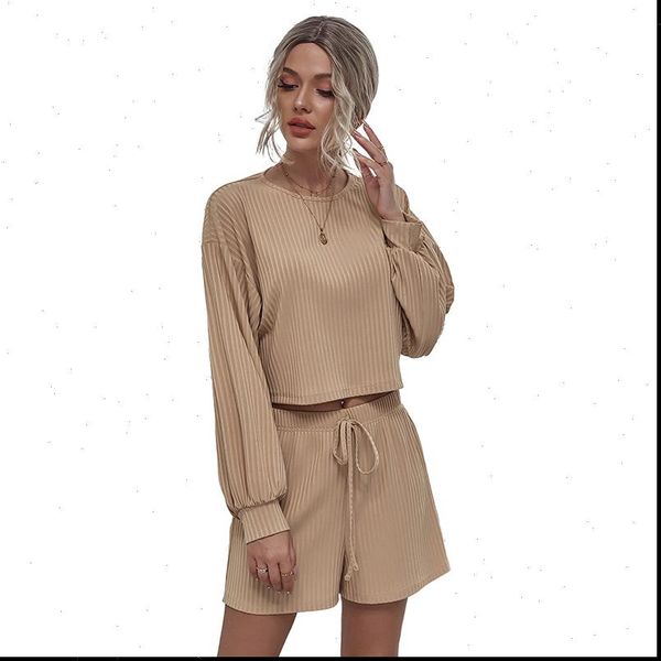 kaki vrouwen casual thuis gebreide womenpant pak lente lange mouw shorts sets mode twee stuk o hals trui broek, White
kaki vrouwen casual thuis gebreide womenpant pak lente lange mouw shorts sets mode twee stuk o hals trui broek, White