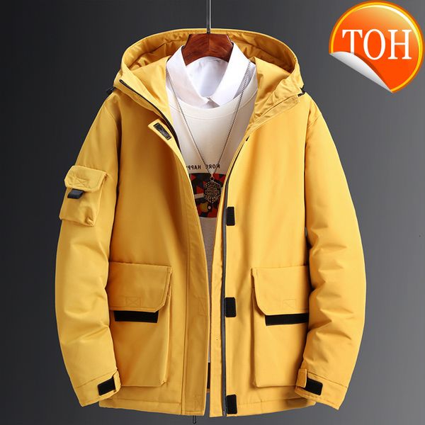 men's down jacket winter short thick warm parka coat white man waterproof mens casaco masculino parkas, Black
men's down jacket winter short thick warm parka coat white man waterproof mens casaco masculino parkas, Black