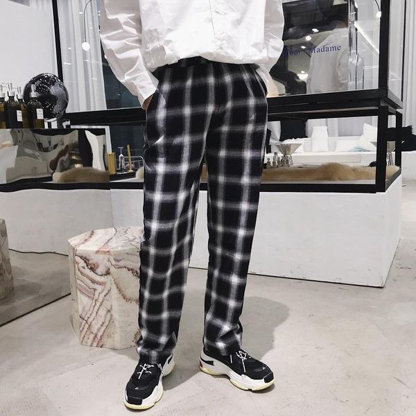 men's pants 2021 leisure lattice printing cotton casual male loose trousers active elastic hip hop black/red joggers sweatpants
men's pants 2021 leisure lattice printing cotton casual male loose trousers active elastic hip hop black/red joggers sweatpants