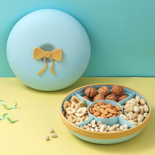living room coffee table household candy box fruit snack tray creative bow dried storage compartment with cover bottles & jars
living room coffee table household candy box fruit snack tray creative bow dried storage compartment with cover bottles & jars