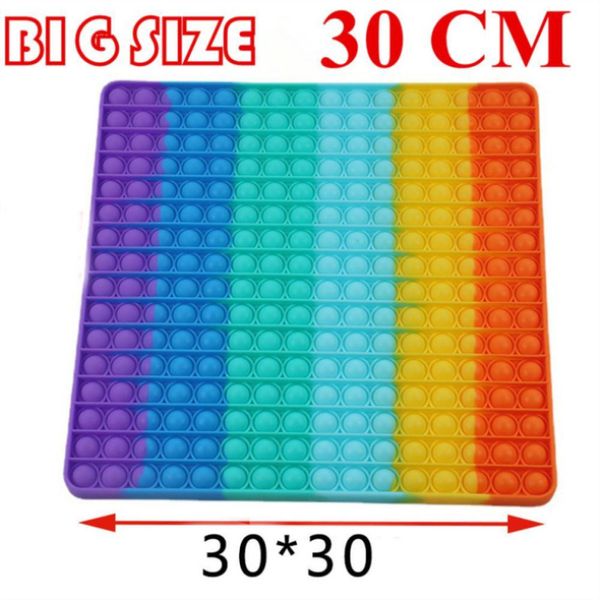 dhl new push bubble fidget toys super big size 30 cm autism needs squishy stress reliever rainbow toys kid funny anti-stress toys
dhl new push bubble fidget toys super big size 30 cm autism needs squishy stress reliever rainbow toys kid funny anti-stress toys