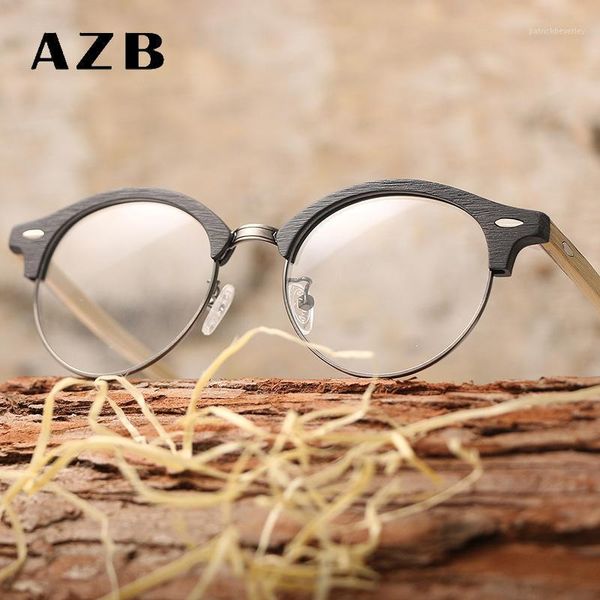 sunglasses azb men women vintage round glasses frames wooden prescription myopia spectacle eyeglasses with clear lens oculos, White;black
sunglasses azb men women vintage round glasses frames wooden prescription myopia spectacle eyeglasses with clear lens oculos, White;black