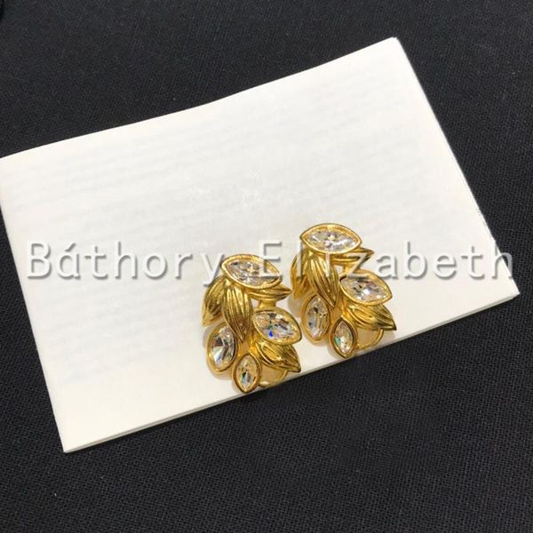 dangle & chandelier báthory elizabeth brand vintage earrings gold color wheat ears drop rhinestone classic for women, Silver 
dangle & chandelier báthory elizabeth brand vintage earrings gold color wheat ears drop rhinestone classic for women, Silver