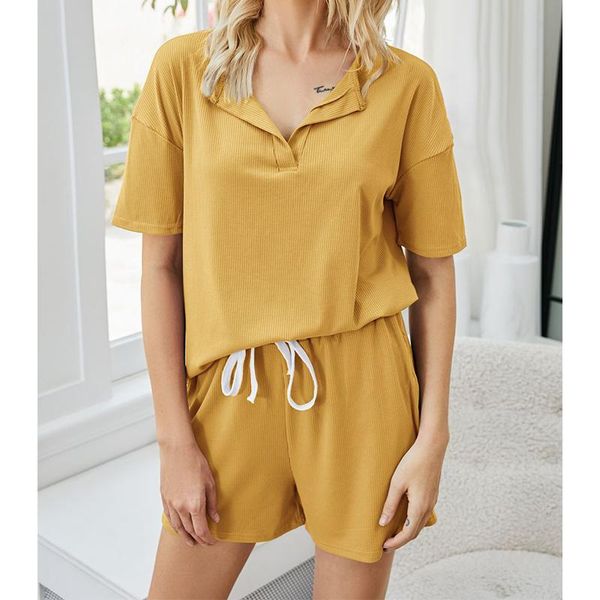 women's tracksuits spring and summer women leisure short sleeve home wear 2021 solid color two pieces of daily suit, Gray
women's tracksuits spring and summer women leisure short sleeve home wear 2021 solid color two pieces of daily suit, Gray