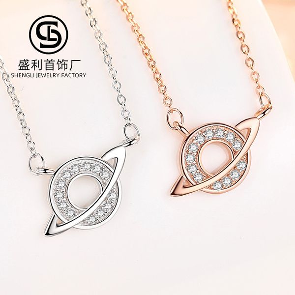 jewelry highly quality women party wedding lovers giftnet red s925 sterling silver fashion versatile necklace dream planet clavicle chain fe