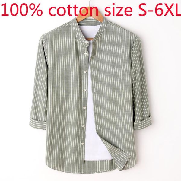 men's casual shirts arrival 100% cotton men quarter sleeve summer stripe plus size s l xl 2xl 3xl 4xl 5xl 6xl, White;black
men's casual shirts arrival 100% cotton men quarter sleeve summer stripe plus size s l xl 2xl 3xl 4xl 5xl 6xl, White;black